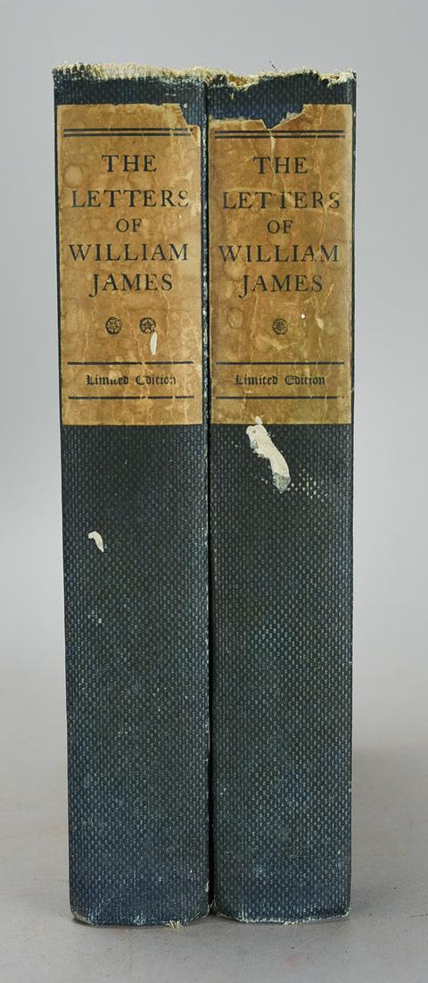 The Letters of William James. Limited First Edition. Boston: The Atlantic Monthly Press, 1920 (1 of 4)