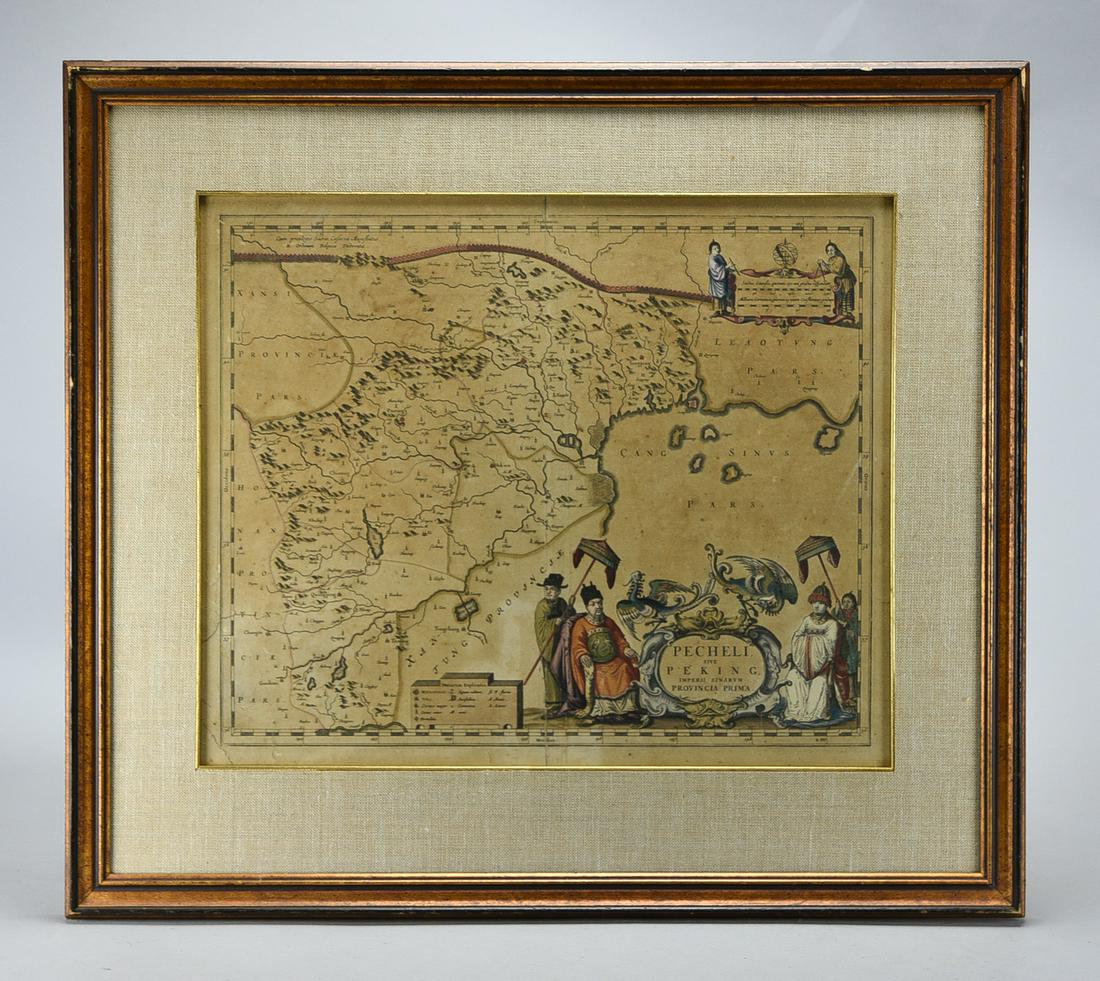 "Pecheli, sive Peking, Imperii Sinarum Provincia Prima" by Johannes Blaeu c.1655 (1 of 6)