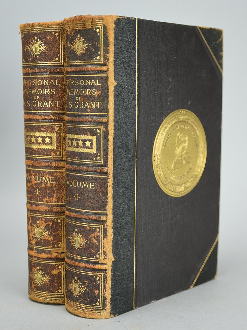 Personal Memoirs of U.S. Grant by Ulysses S. Grant. First Ed. New York: Charles L. Webster, 1885-6 (1 of 20)