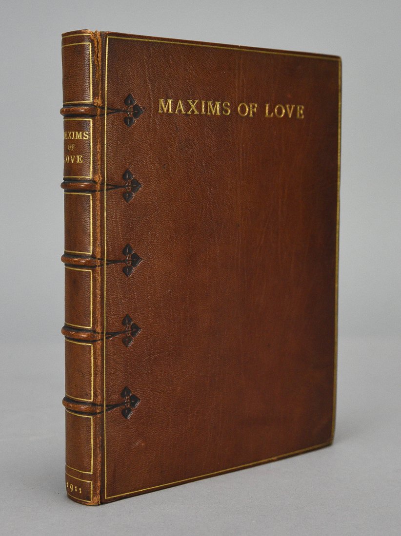 Maxims of Love (From Stendhal). London: Humphreys, 1911: Maxims of Love (From Stendhal). London: Arthur L. Humphreys, 1911. Hardcover. Half Morocco. Bound by Sangorski & Sutcliffe with raised bands and gilt titles and top edge. From 'The Royal Library Belle