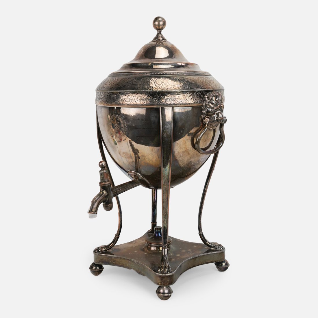 Antique 19thC Sheffield Silverplate Samovar Coffee Urn (1 of 17)