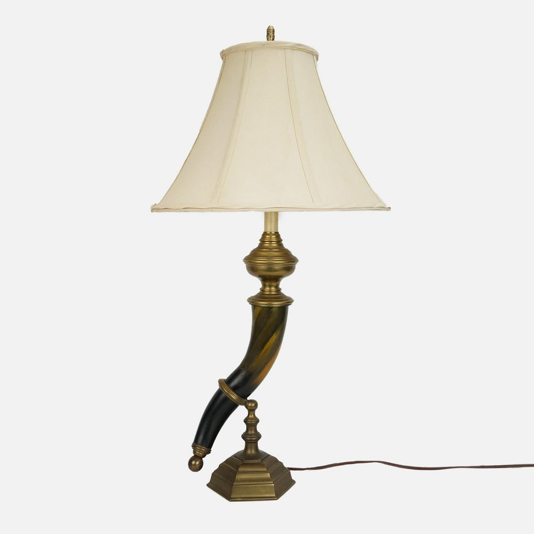 Fine 1970's Chapman Faux Horn and Brass Table Lamp (1 of 19)