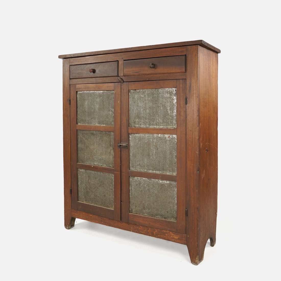 Antique Pennsylvania Six-Pane Wood and Tin Pie Safe Cabinet (1 of 18)