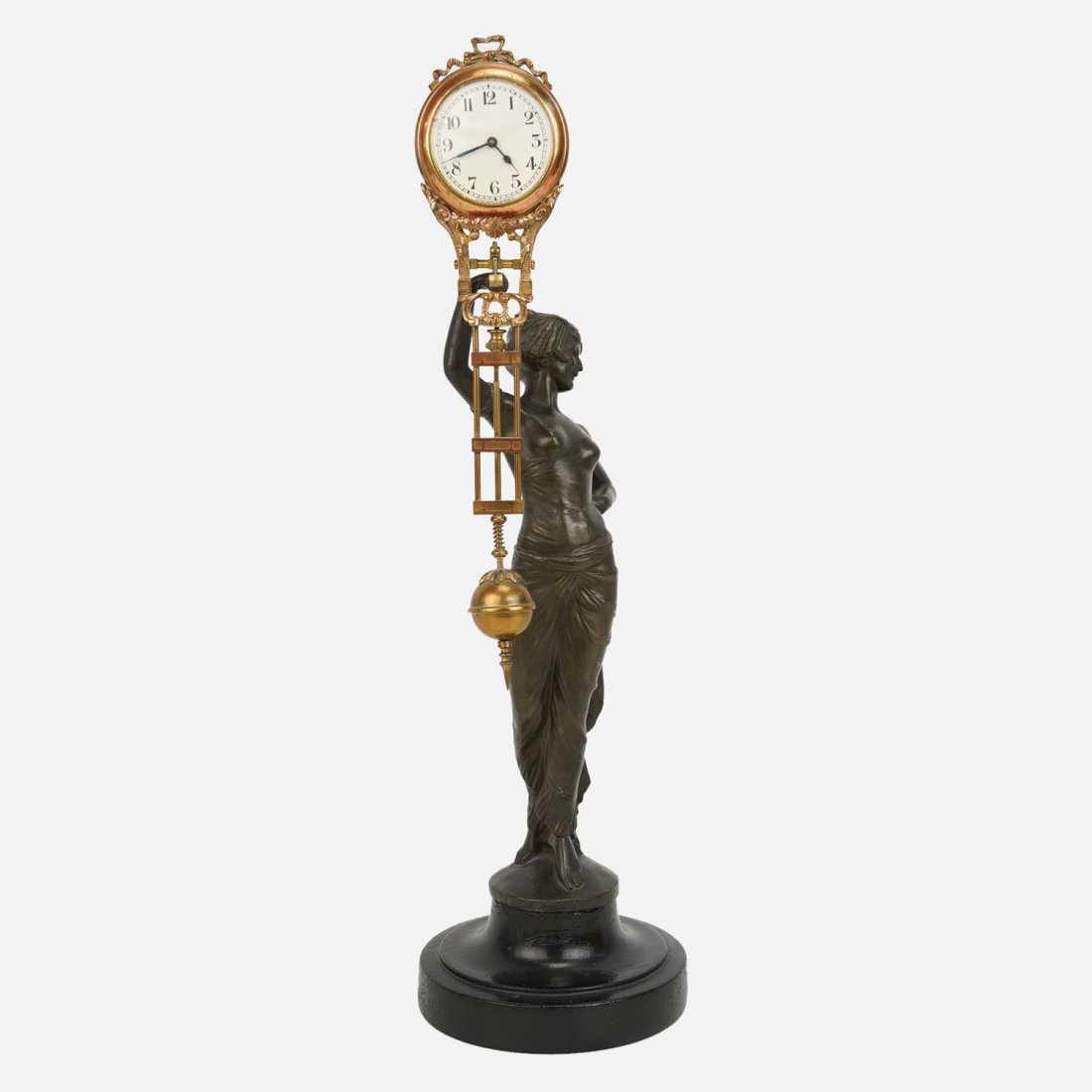 Original 1910 German Junghans Cleopatra Compound Pendulum Swinger Clock (1 of 20)