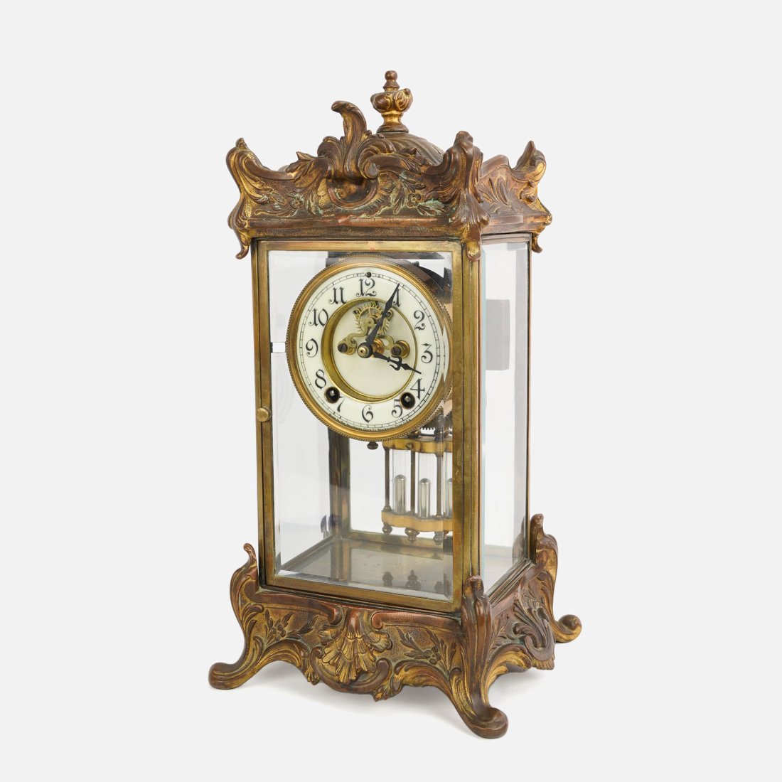 Antique New Haven Crystal Regulator Mantle Clock (1 of 17)