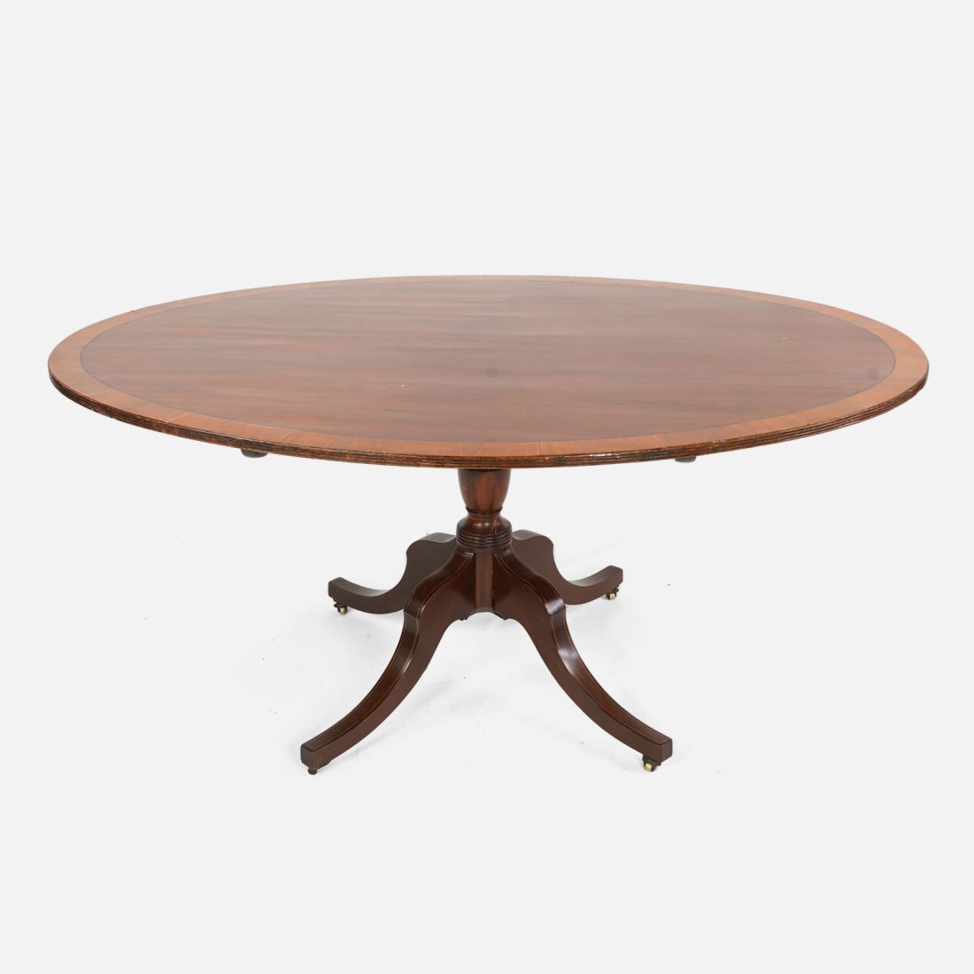 Mahogany Tilt-Top Oval Breakfast Table (1 of 19)