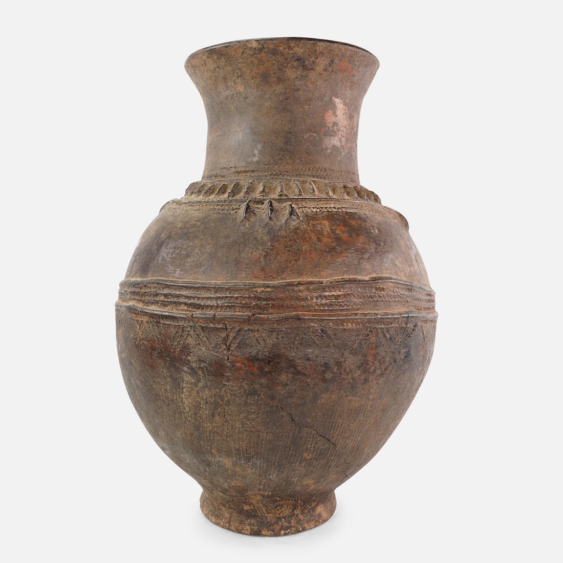 Huge Antique Bamana Terracotta Incised Vessel "Jidaga" African Tribal Ceramic from Mali #6 (1 of 11)