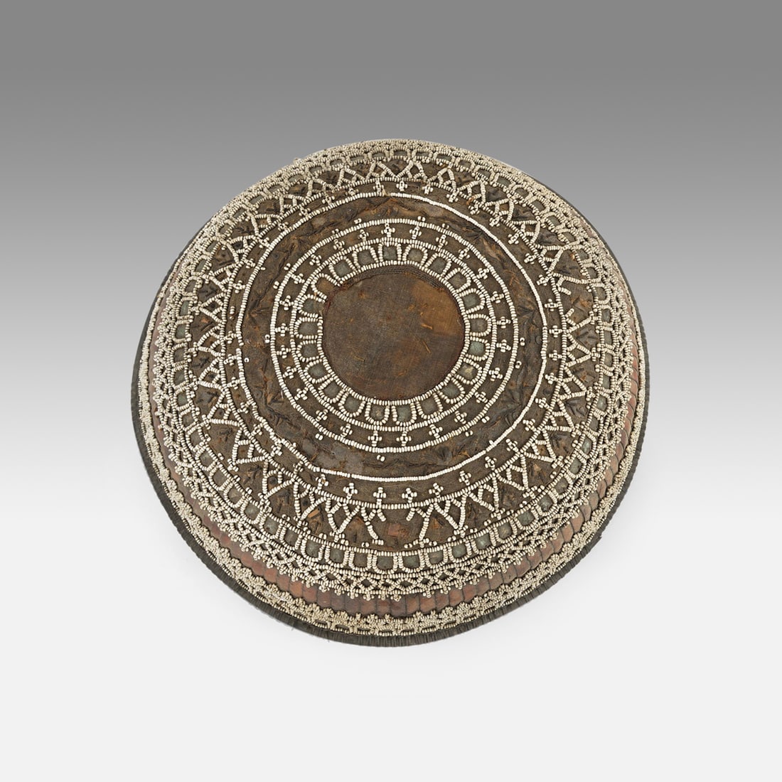 Balinese Lontar Beaded Temple Offering Basket, Indonesia (1 of 10)