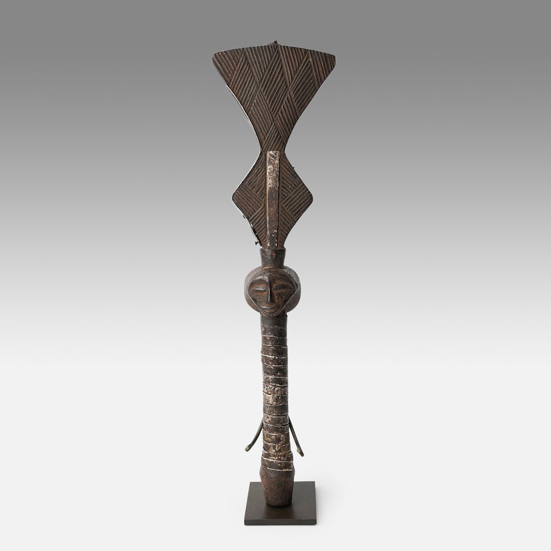 Luba Tribal African Ceremonial Staff Sceptre "Kibango", DRC (1 of 13)