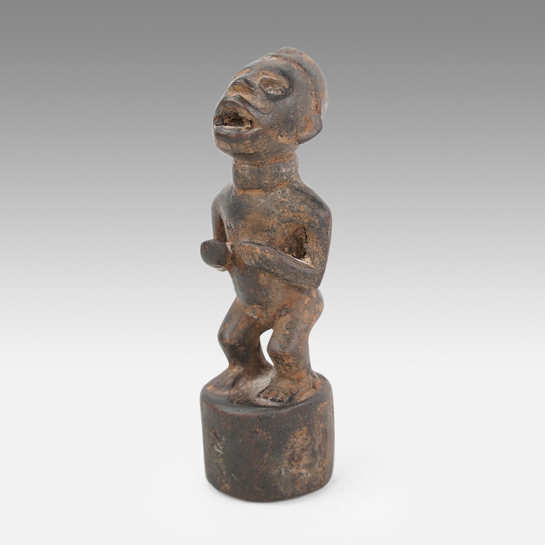 Bakongo African Carved Wood Standing Male Figure Tribal Statue, DRC (1 of 8)