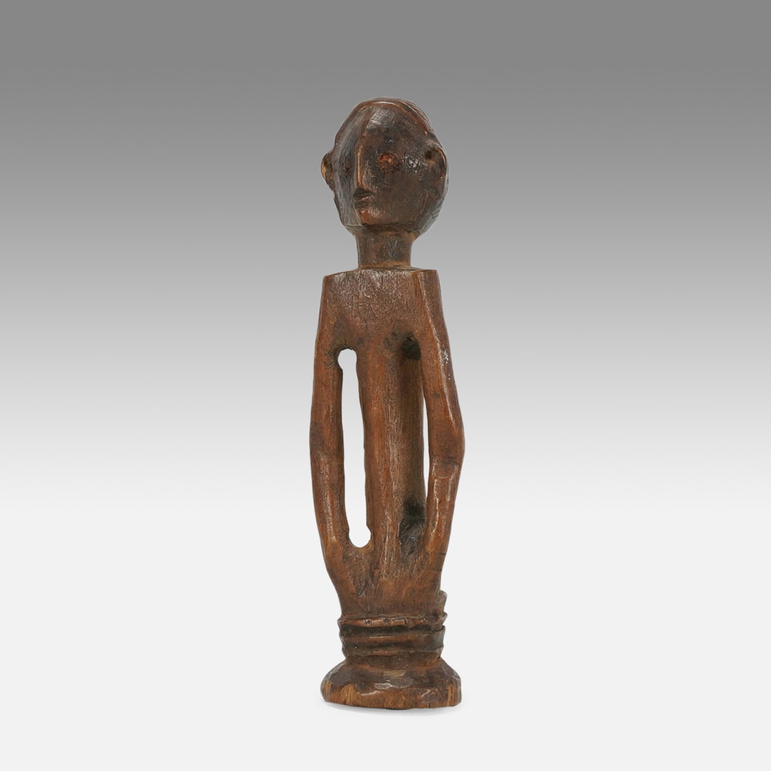 Lengola Carved Wood African Tribal Truncated Figure Statuette DRC (1 of 7)