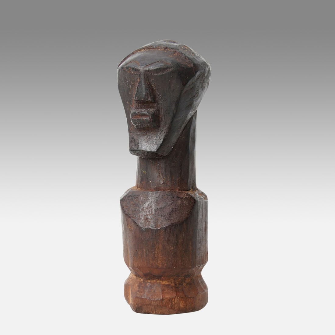 African Songye Carved Wood Figure Tribal Fetish Statuette (1 of 8)