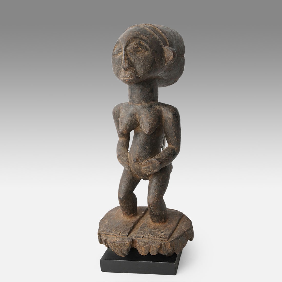 African Tribal Hemba Singiti Carved Wood Female Ancestor Figure DRC (1 of 10)