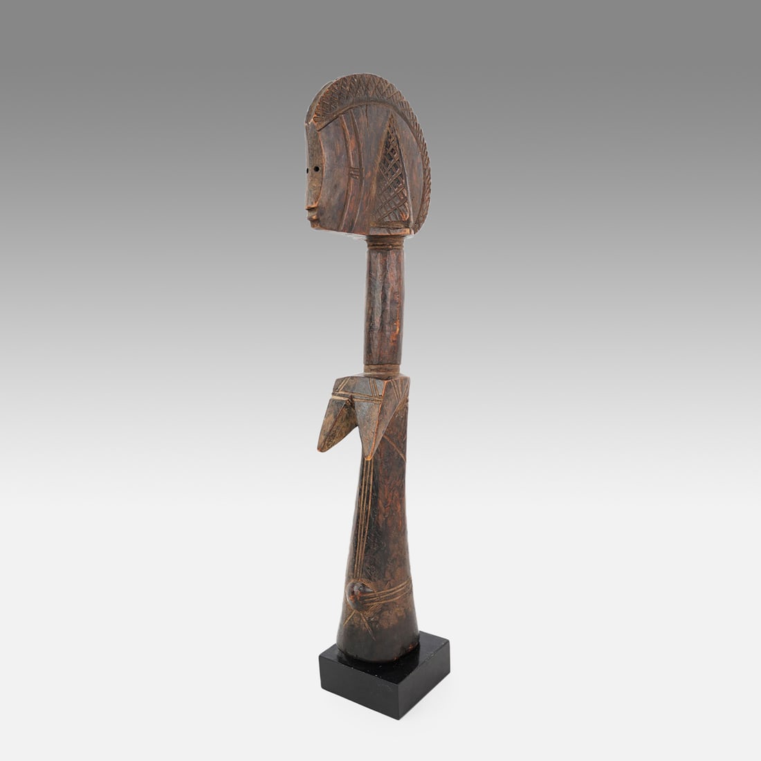 Burkina Faso African Carved Wood Mossi Biiga African Fertility Doll Tribal Statue (1 of 11)