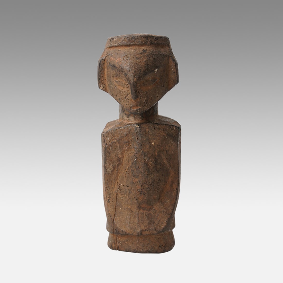 African Kusu or Lengola Carved Wood Fetish Figure Tribal Statue DRC (1 of 9)