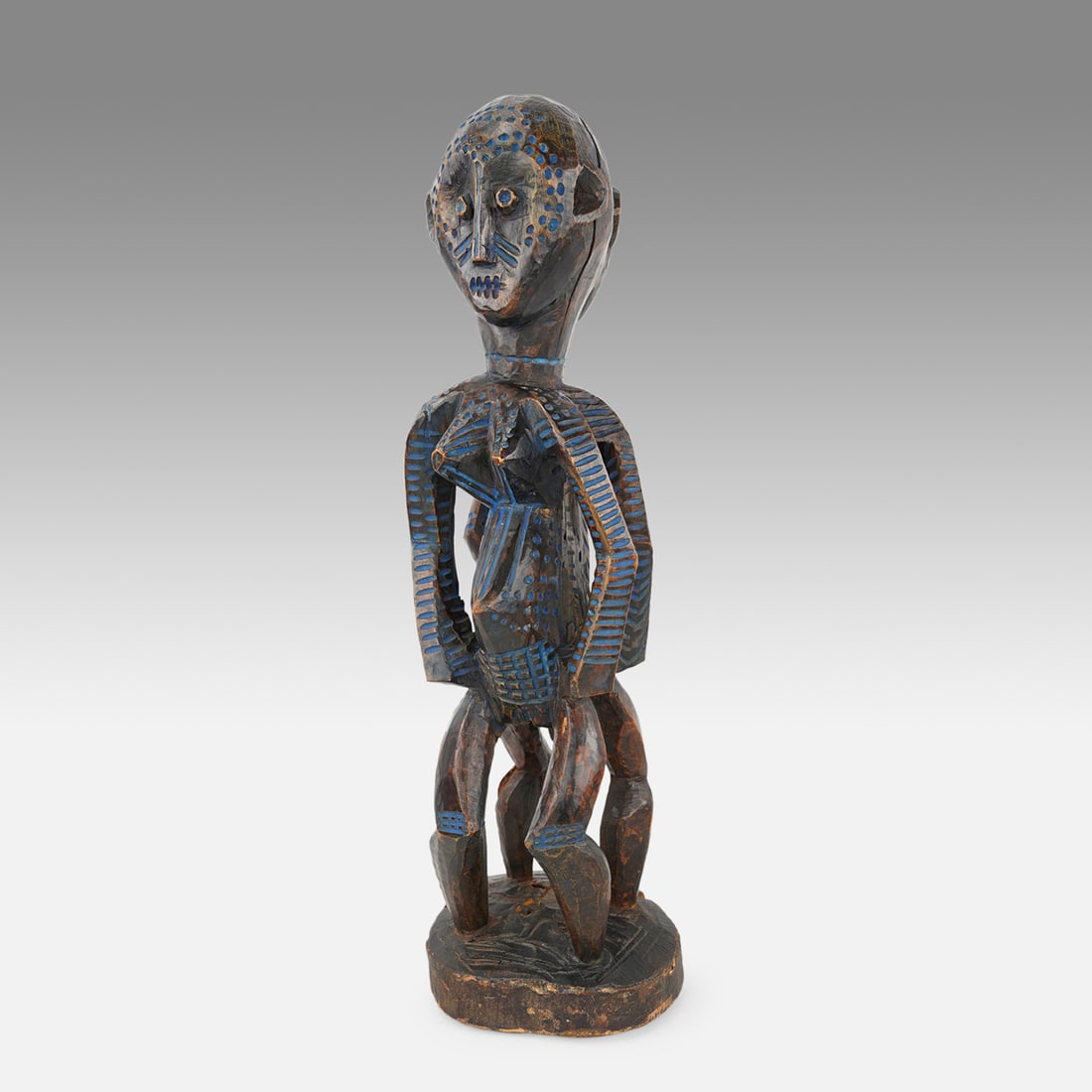 Metoko Janus Male and Female Standing Figure, DRC (1 of 15)