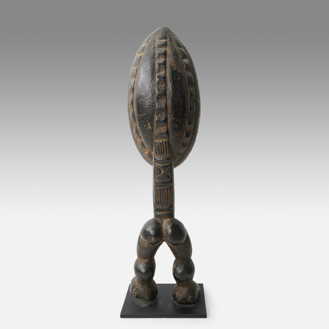 A Fine and Rare Dan Female Standing Wakemia Carved Wood Spoon Liberia (1 of 10)