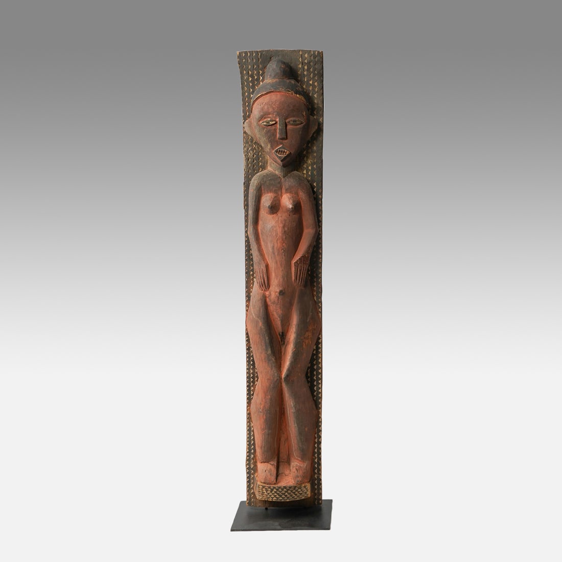 47" Eastern Pende Figurative Post Vuvi or Mitsogho, DRC (1 of 11)