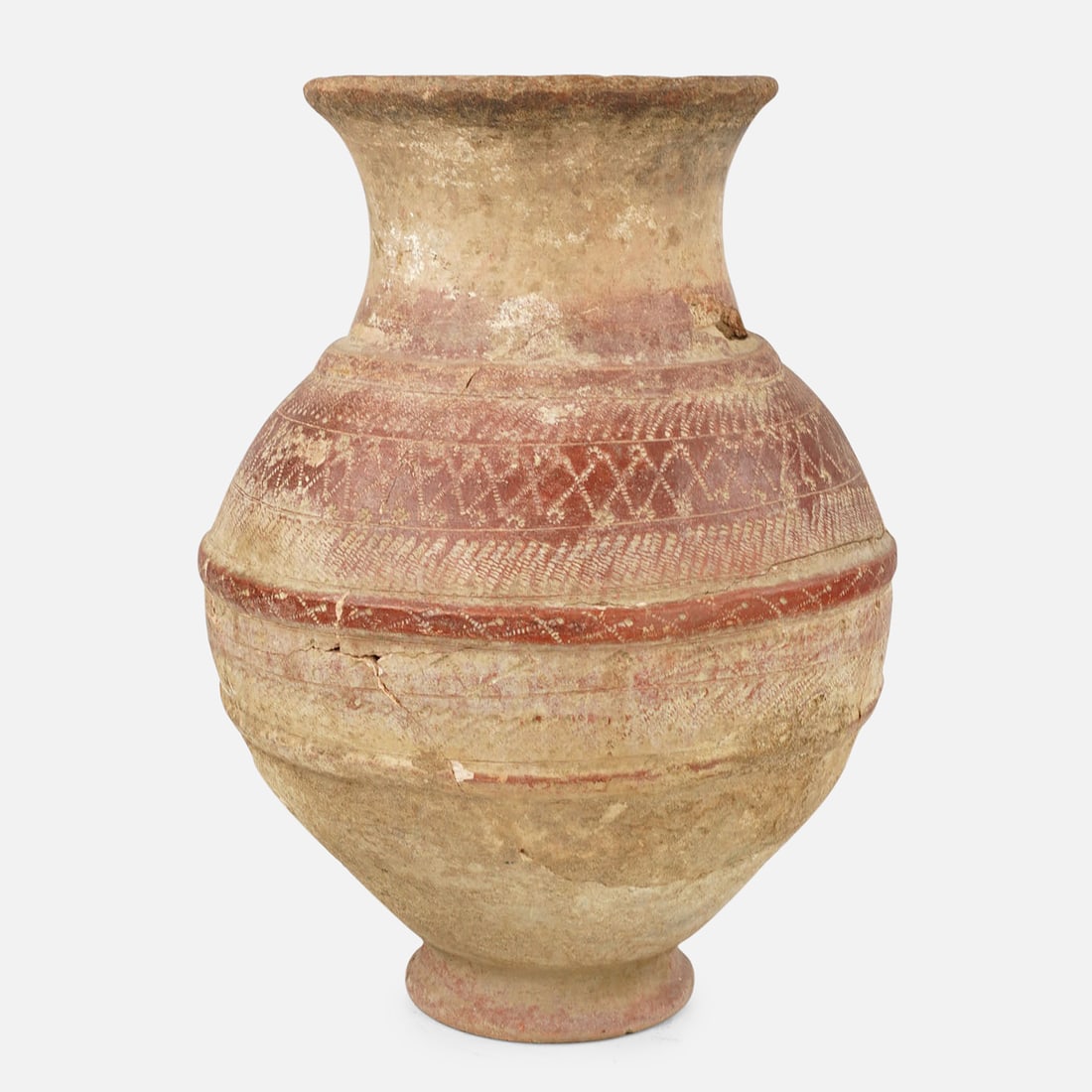 Huge Antique Bozo Somono Terracotta Incised Vessel African Tribal Ceramic, Mali #2 (1 of 9)