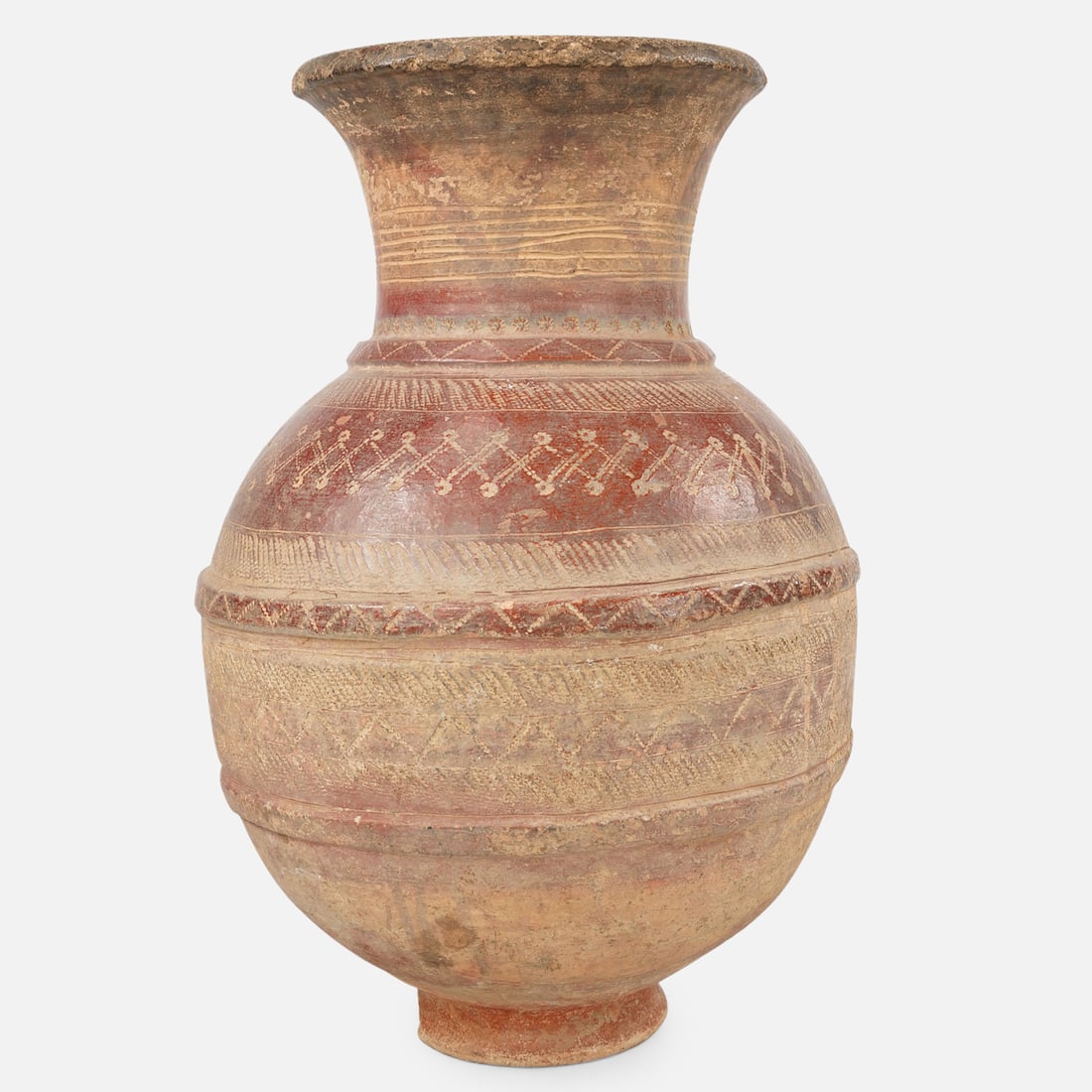 Huge Antique Bozo Somono Terracotta Incised Vessel African Tribal Ceramic, Mali #3 (1 of 12)