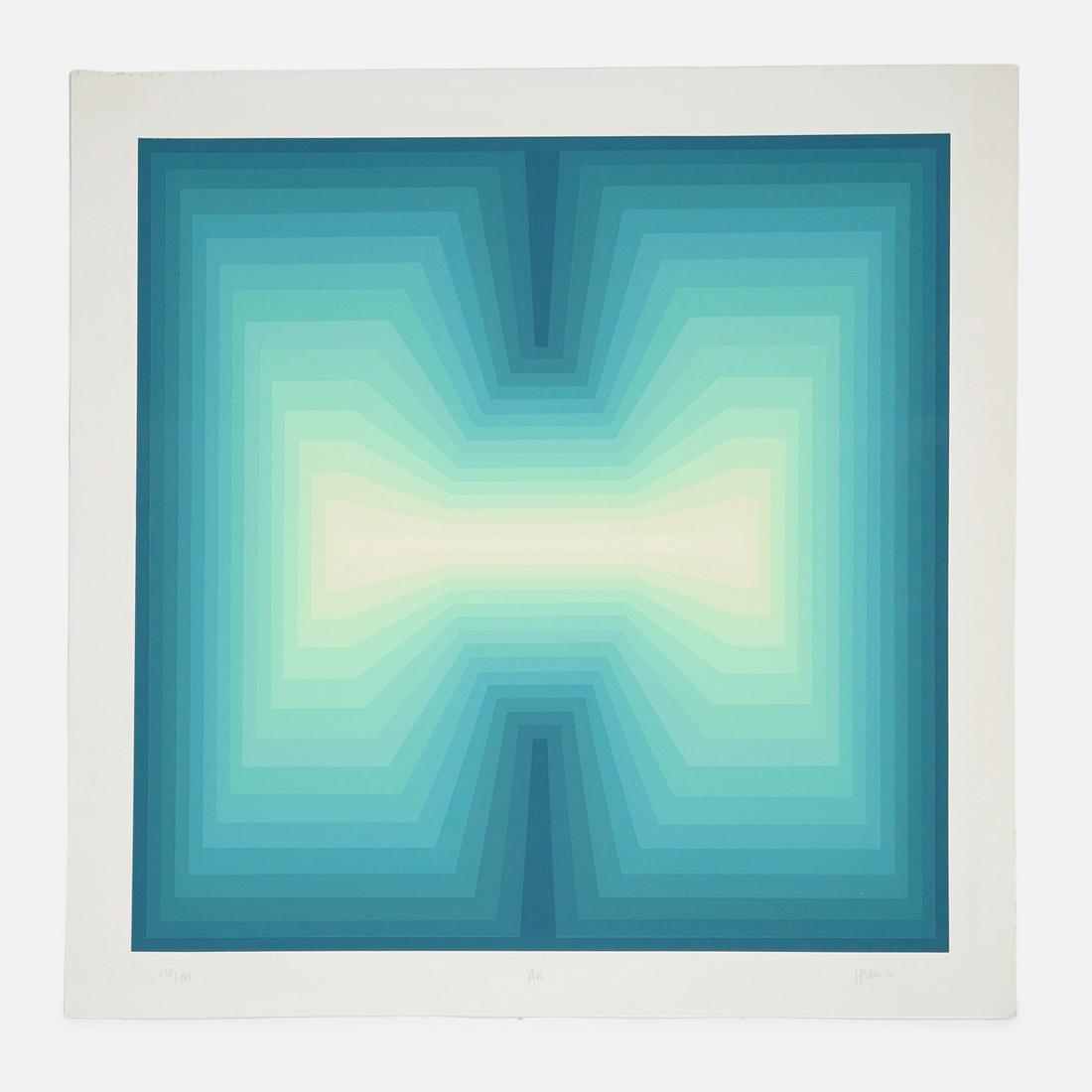 Peters, Jurgen. ARC 1976 Blue ARC Pencil Signed Silkscreen Print (1 of 5)