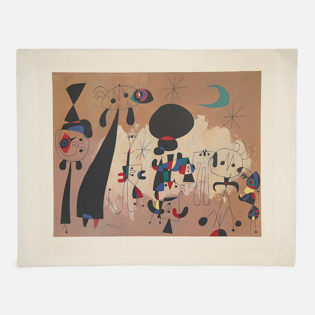 Miro, Joan FEMME LUNE ETOILE 1963 Signed Numbered Print by Maeght Paris (1 of 7)