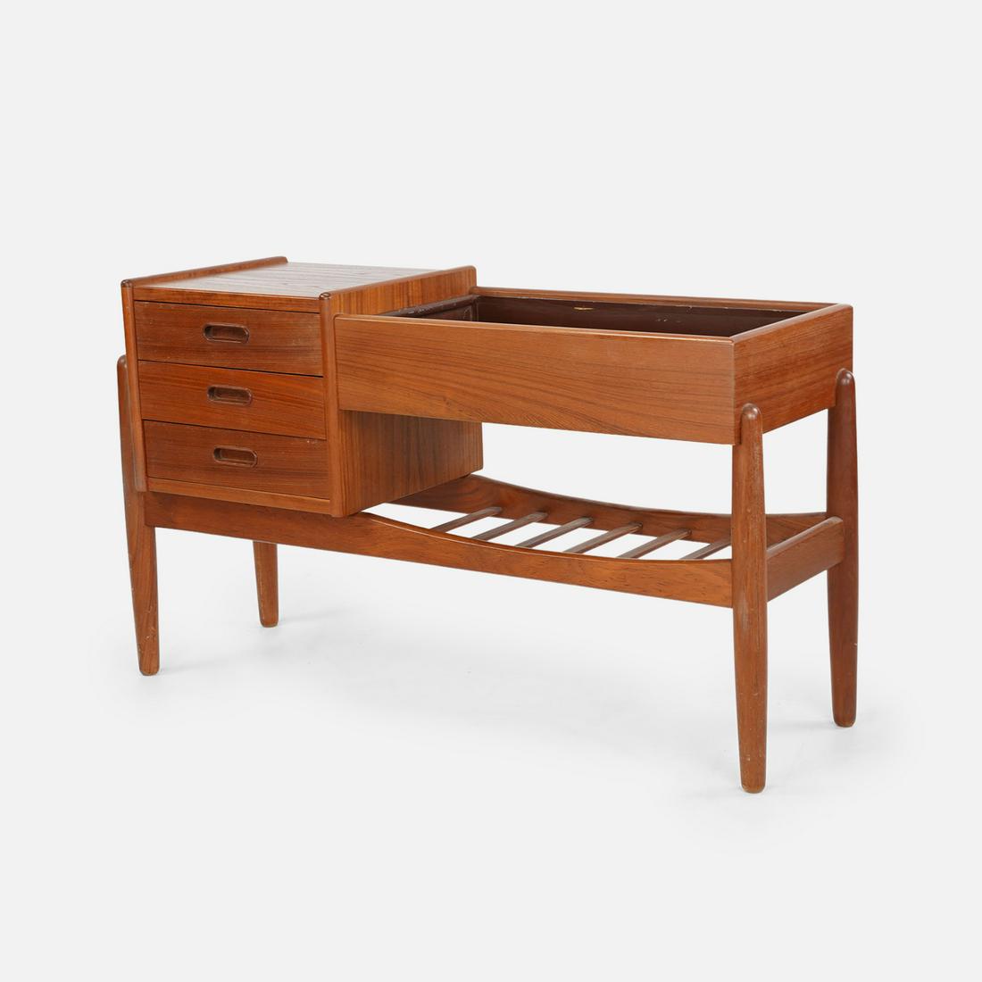 Arne Wahl Iverson Mid-Century Danish Modern Teak Planter Chest (1 of 9)