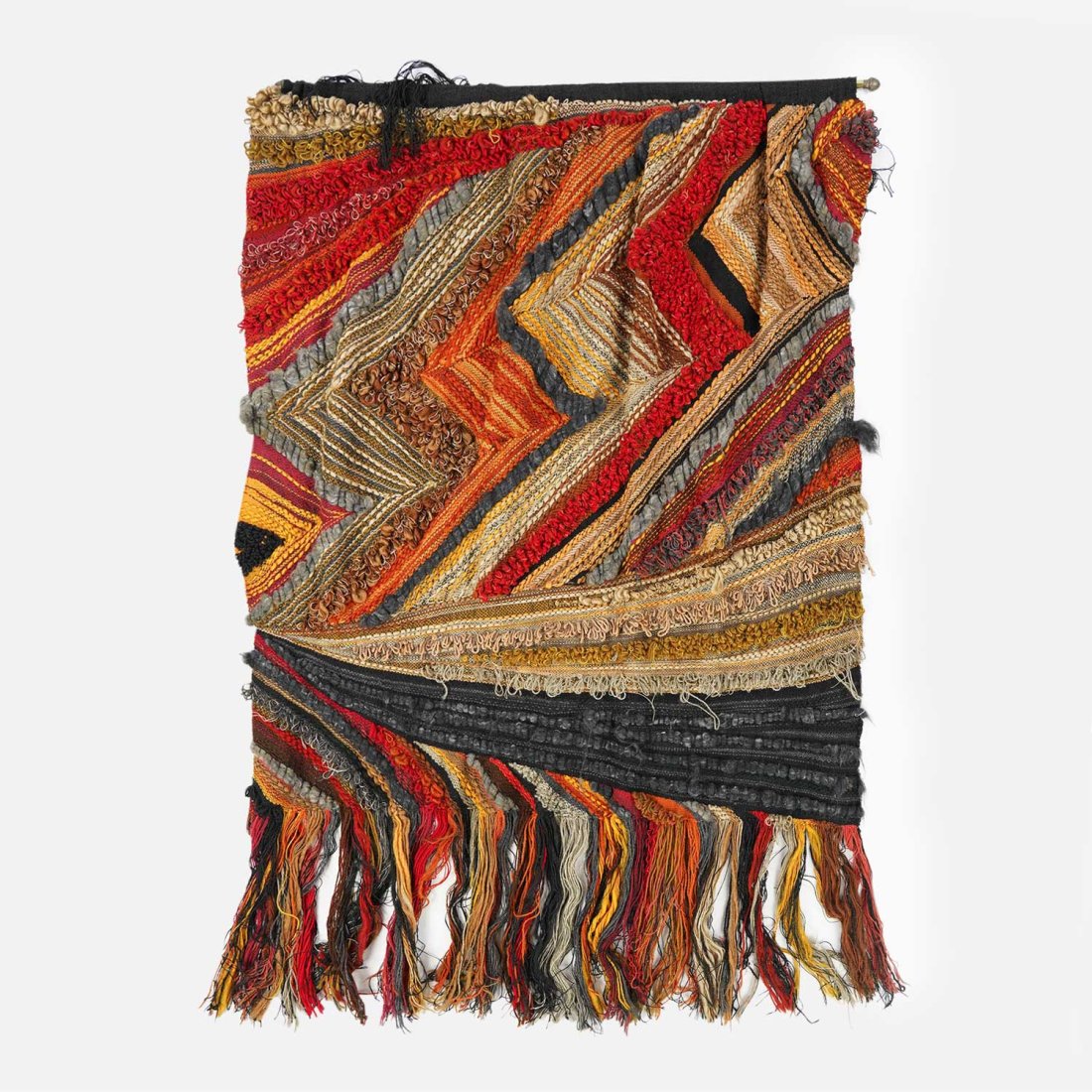 Mid-Century Modern Artist Made Textile Art Wall Hanging (1 of 6)