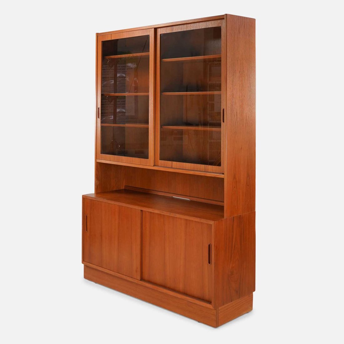 Poul Hundevad Danish Modern Teak 2-Piece Display Cabinet MCM (1 of 9)