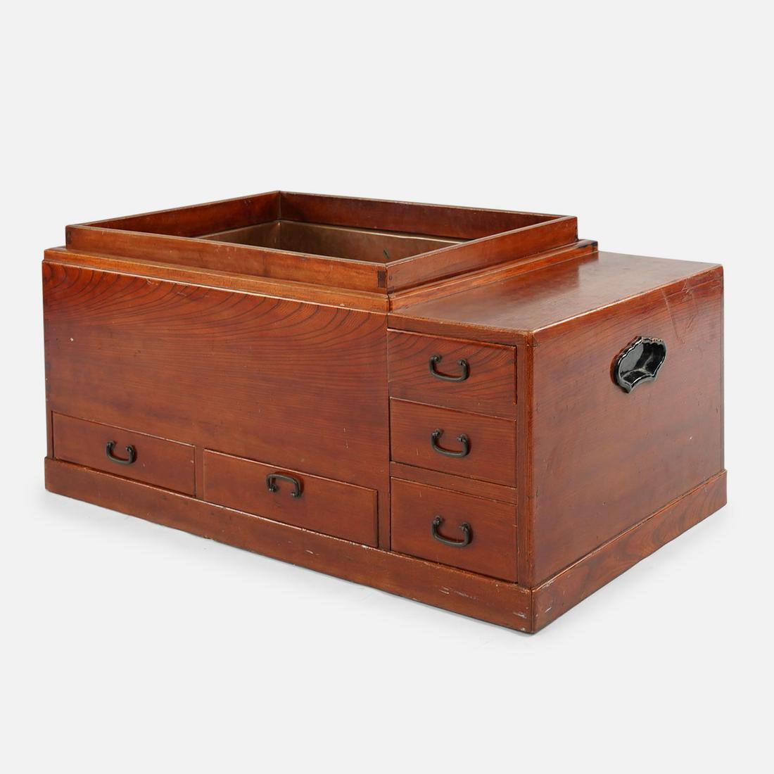 Japanese Naga-Hibachi MCM Bar w/Copper Lined Beverage Holder and Drawers (1 of 12)