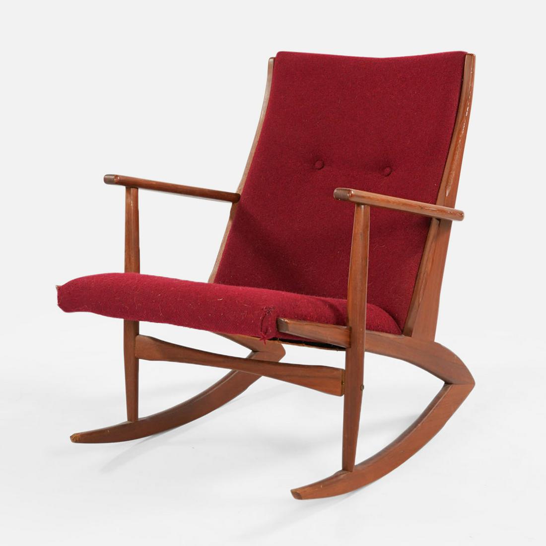 Holger Georg Jenson Model 97 Teak Rocking Chair Mid Century Modern MCM (1 of 9)