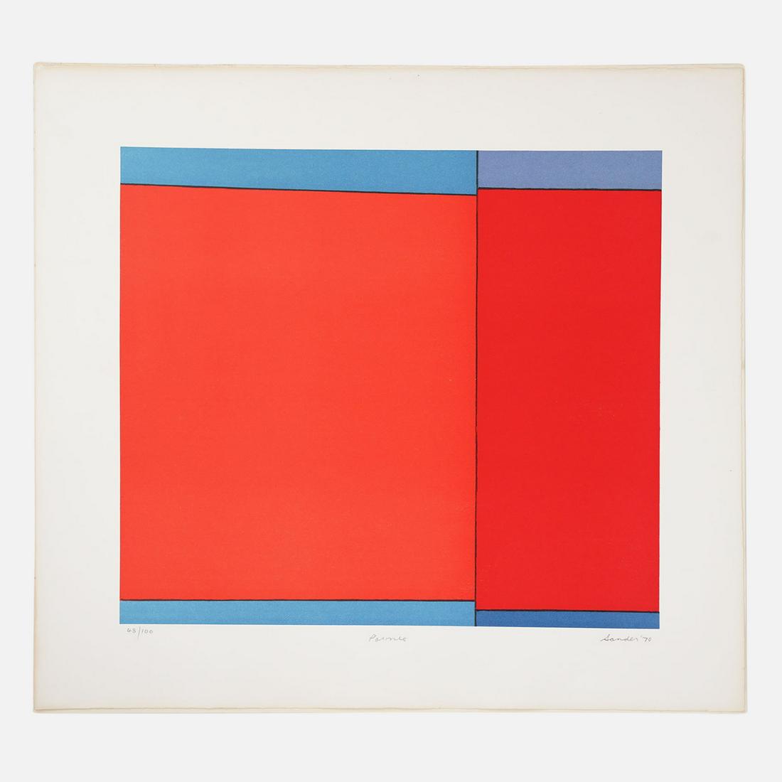 Sander, Ludwig PAWNEE 1970 Artist Signed Loose Sheet Silkscreen Print (1 of 4)