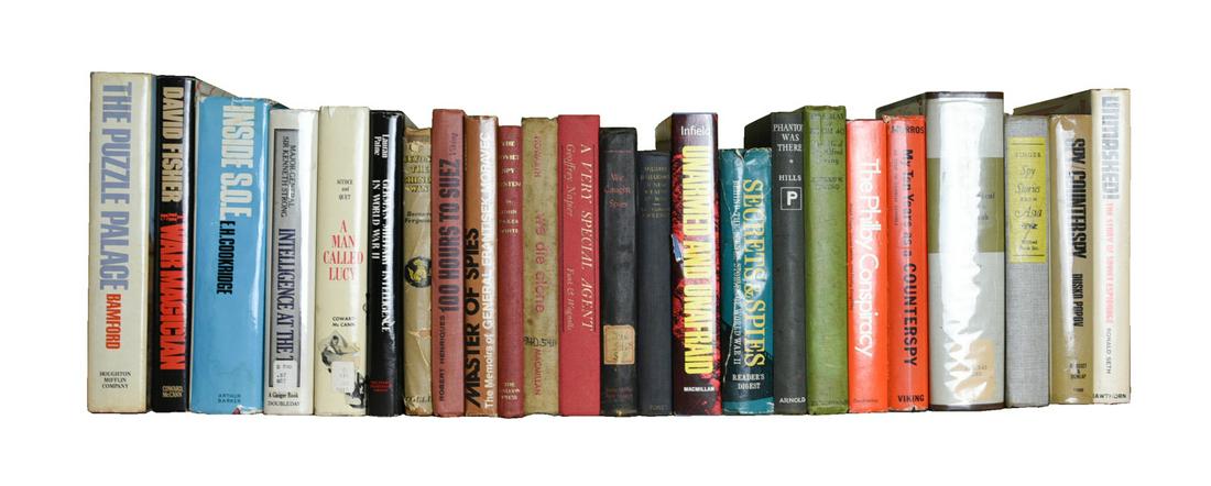 Group of 24 Spy/Intelligence Themed Books (1 of 3)