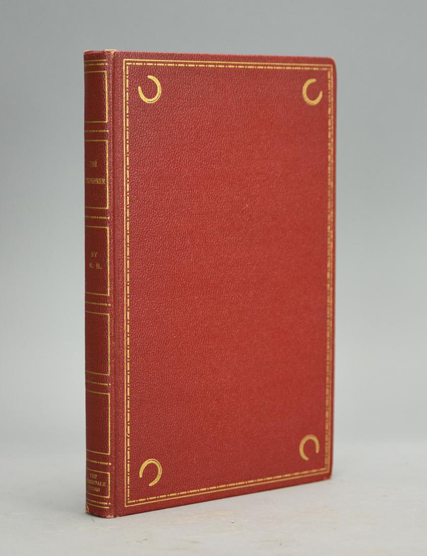 The Thunderer by Max Brand 1933: The Thunderer by Max Brand. New York: Derrydale Press, 1933. Inscribed on the recto of the 2nd blank leaf of the book. Limited edition of 950 copies. Pebble-grained red cloth decorated in gilt.
