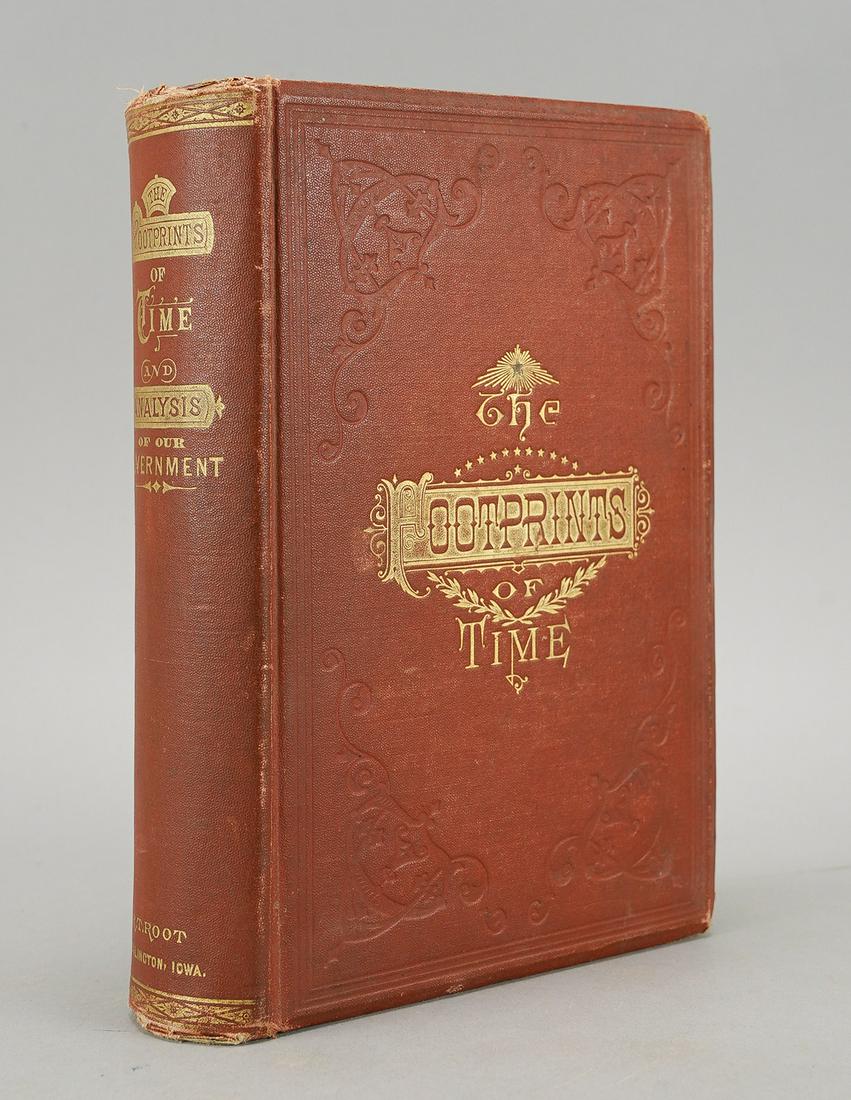 Bancroft, Charles. THE FOOTPRINTS OF TIME 1878 (1 of 4)