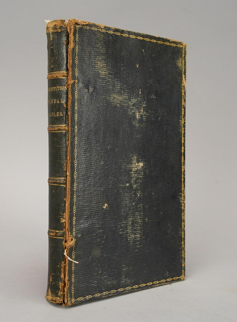 1854 House Representatives Jefferson's Manual of Standing Rules Orders US Constitution (1 of 5)