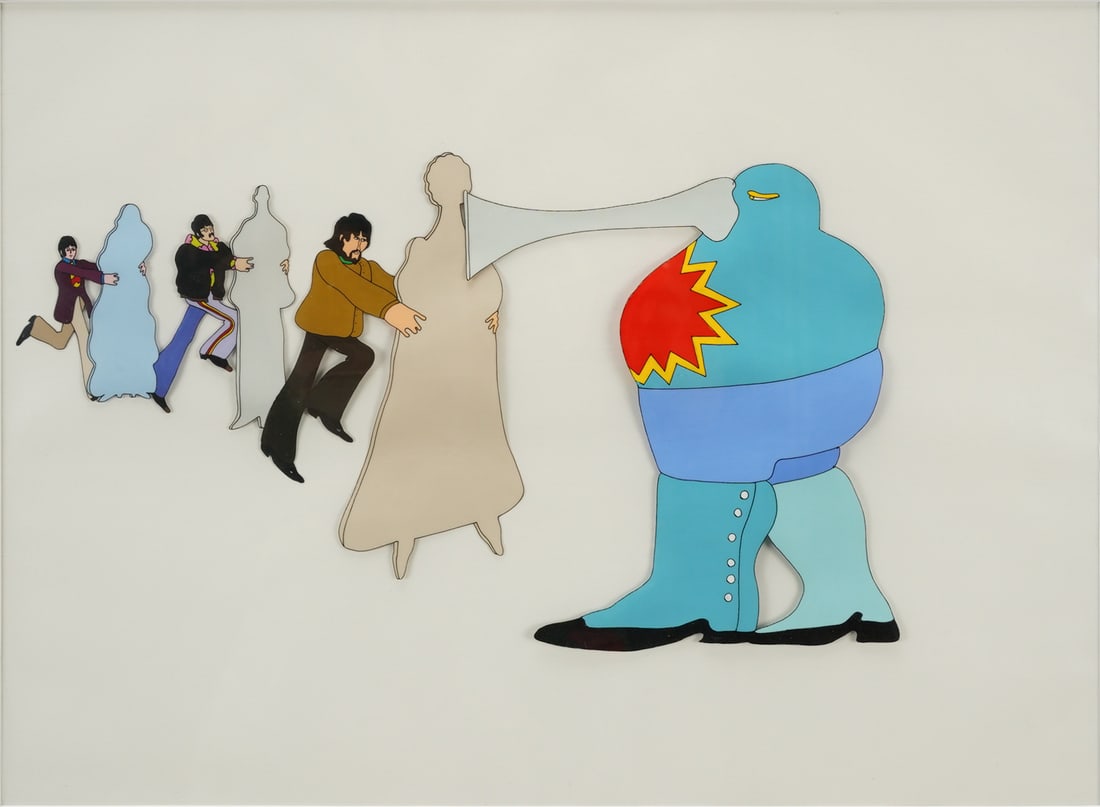 Yellow Submarine Framed Animation Cel SUCKOPHANT with Paul, John, and George (1 of 4)