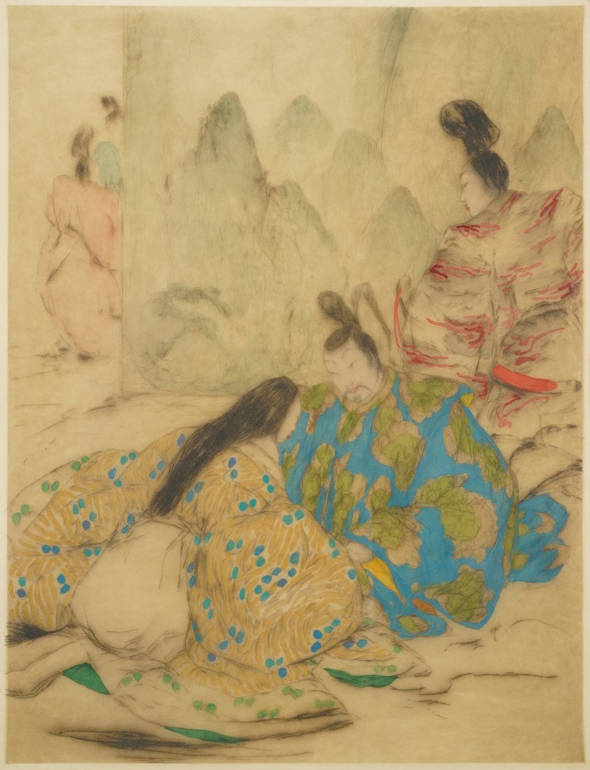 Lord, Elyse Ashe. Artist Proof Colored Etching Framed Original Print (1 of 4)