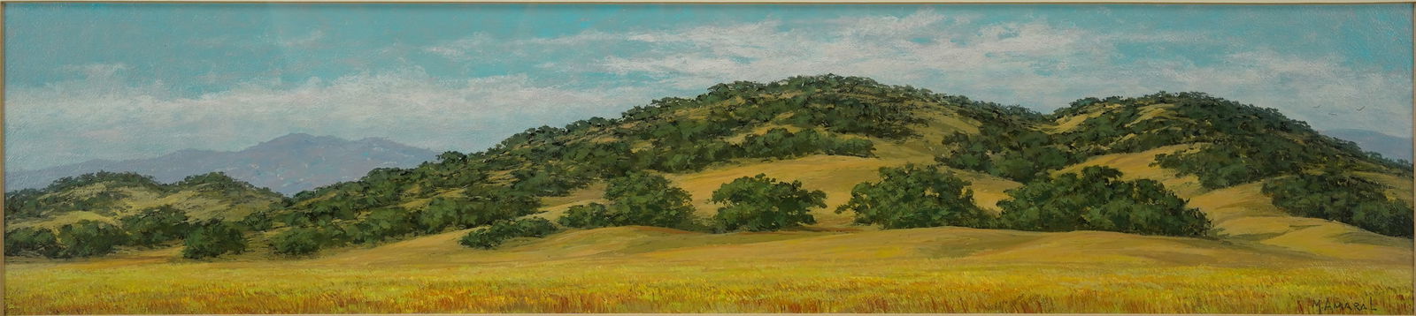 Amaral, Melvin. CALIFORNIA SUMMER Framed Oil on Board Painting (1 of 5)