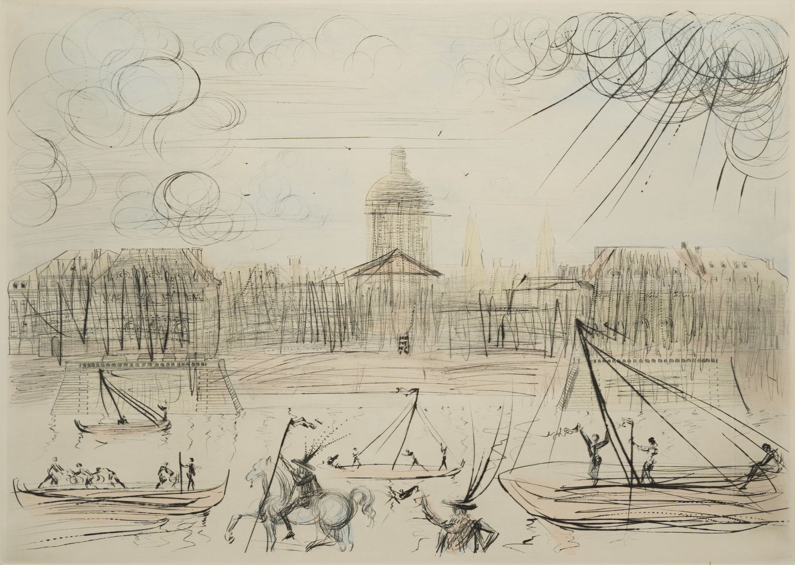 Dali, Salvador. L Academie de Paris Framed Etching (1 of 6)