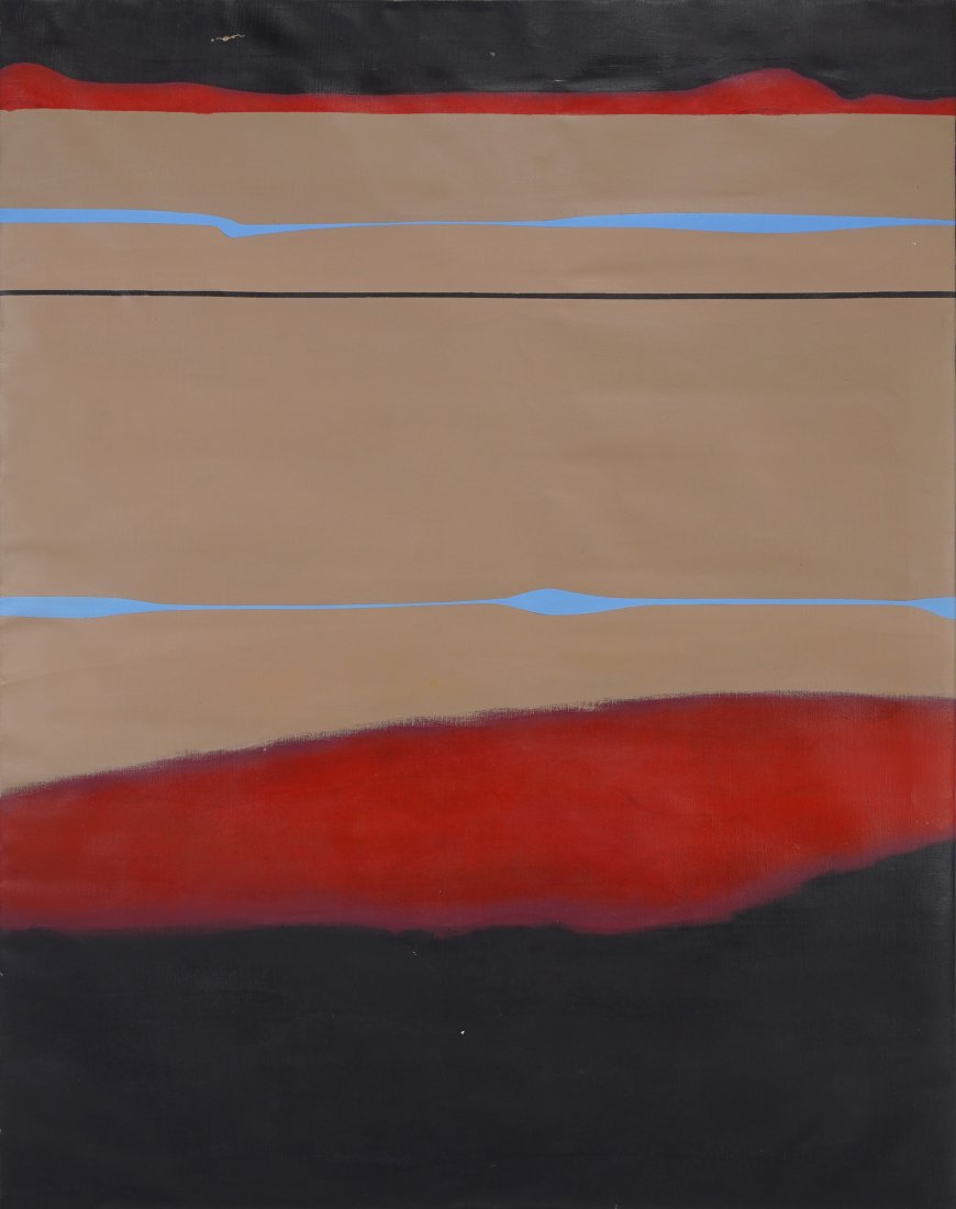 Friedman, Martin. Large Color Field Abstract Acrylic on Canvas Framed Painting (1 of 4)