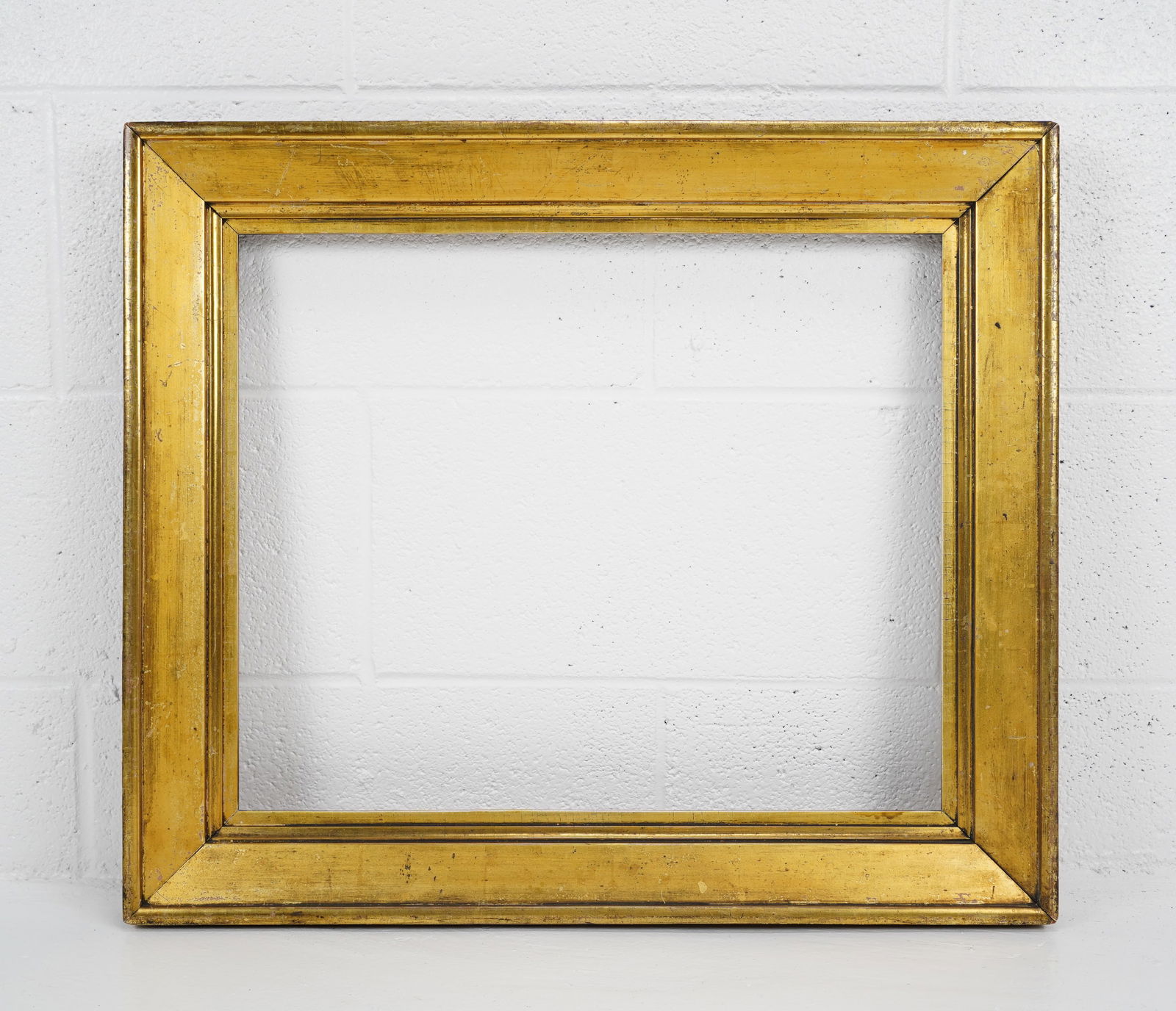 Antique 19thC Plain Giltwood All Gold Picture Frame (1 of 4)