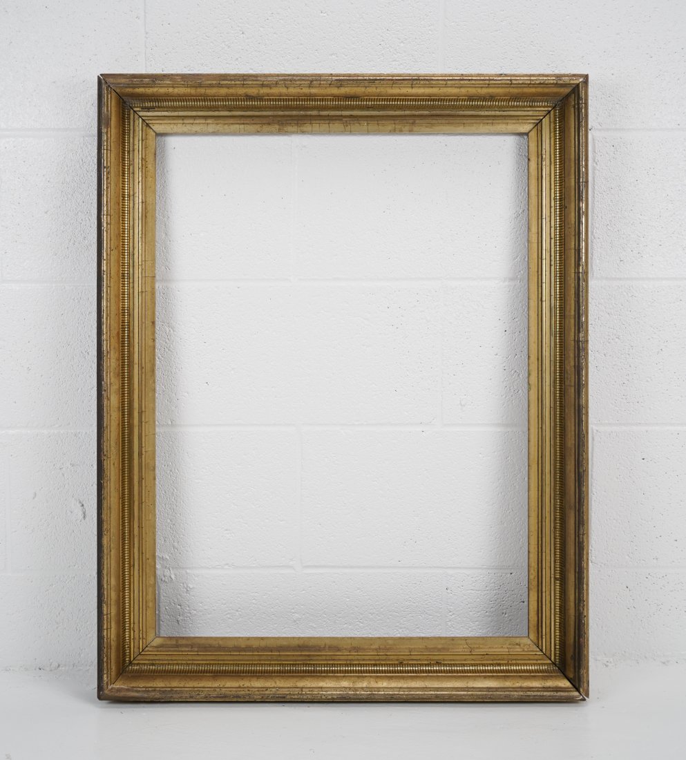 Large Antique 19thC Plain Giltwood All Gold Picture Frame #2 (1 of 4)