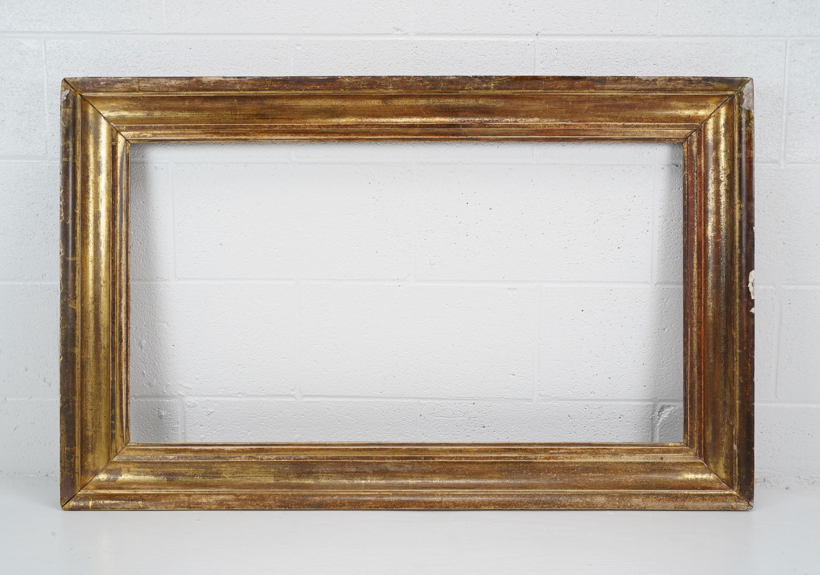 Large Antique 19thC Plain Giltwood All Gold Picture Frame #3 (1 of 4)