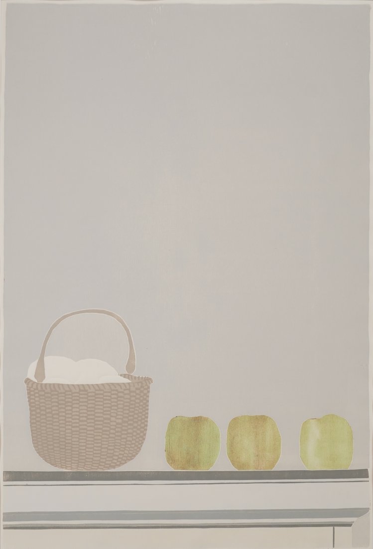 Cohen, Phyllis NANTUCKET BASKET AND FRUIT Huge Framed Woodblock Print (1 of 6)