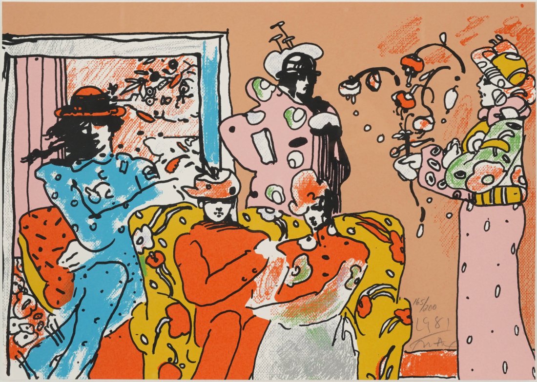 Max, Peter. IF SERIES: FLOWER GARDEN Lithograph 1981 (1 of 7)