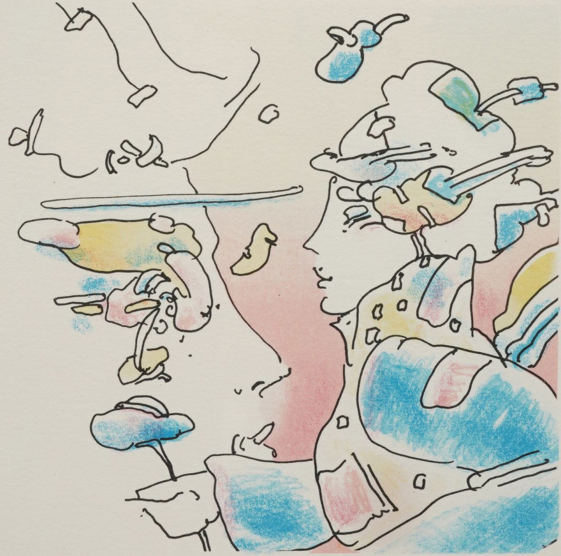 Max, Peter. COSMIC HOLIDAY 1981 Original Framed Lithograph (1 of 5)