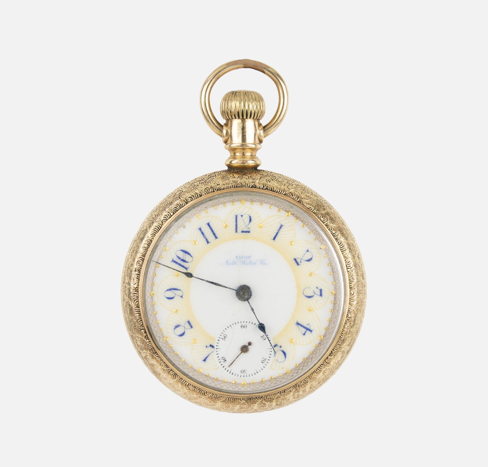 Antique Elgin National Gold Filled 16s Pocket Watch: Fine original condition with no breaks or repairs. Light dents and dings. Porcelain dial shows minor crack/crazing. Crystal has light scratches. Presently in working condition.