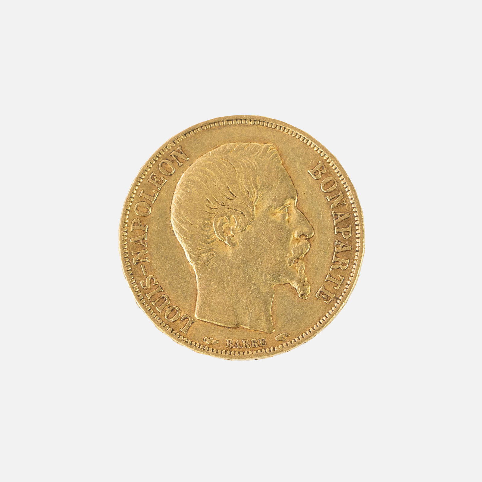 Gold French Republic 20 Francs Napoleon Coin 1852 (1 of 2)