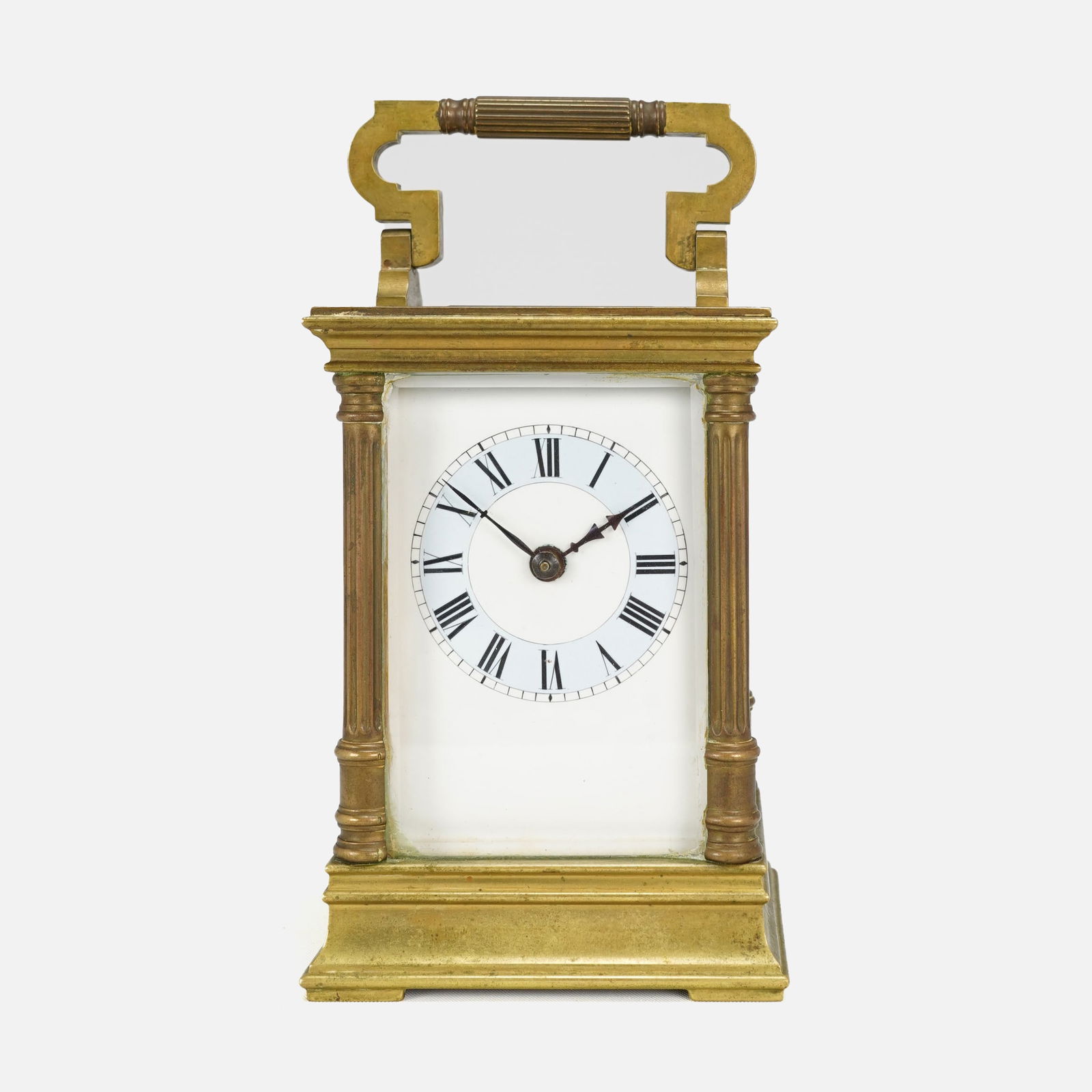 American Brass and Glass Carriage Clock w/Columns by Seth Thomas (1 of 9)